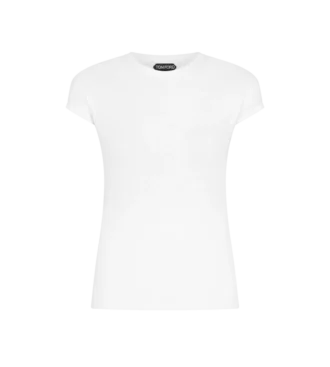 Tailliertes T-Shirt aus Baumwolljersey