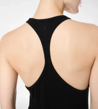 Tank-Top-Kleid mit tonalem TF-Sticklogo