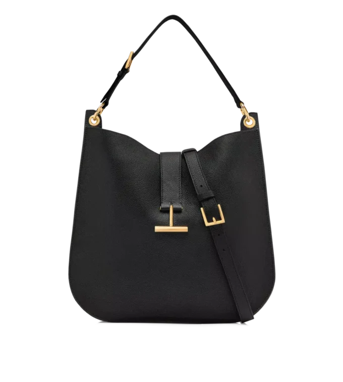 Tara Large Crossbody aus genarbtem Leder Tara Large Crossbody aus genarbtem Leder