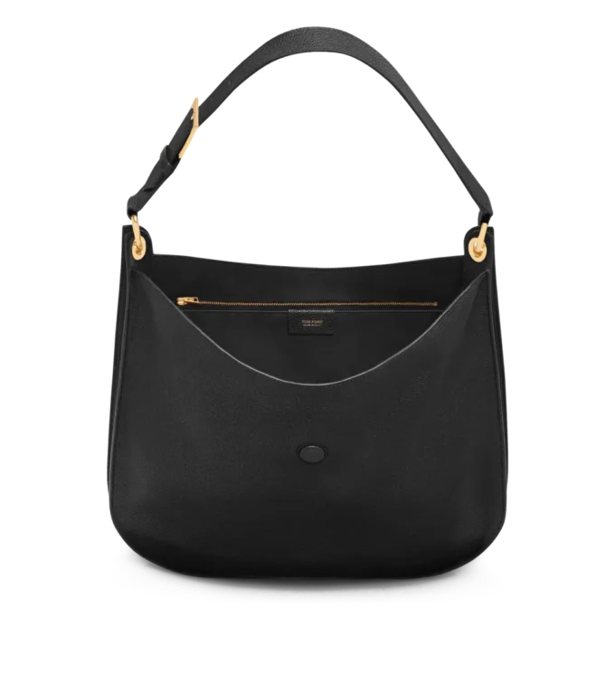 Tara Large Crossbody aus genarbtem Leder Tara Large Crossbody aus genarbtem Leder