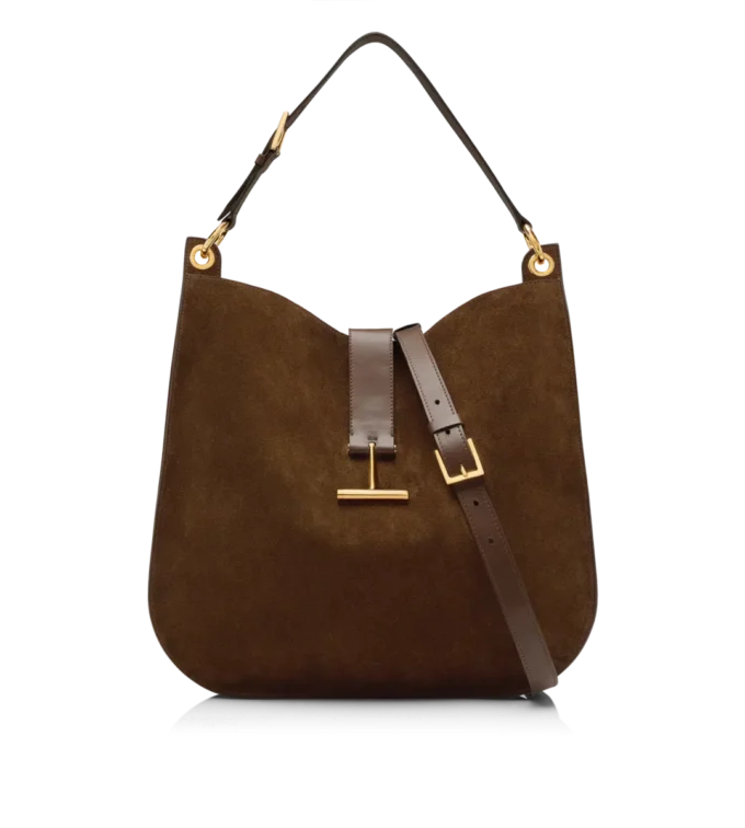 Tara Large Crossbody aus Wildleder und Glattleder Tara Large Crossbody aus Wildleder und Glattleder
