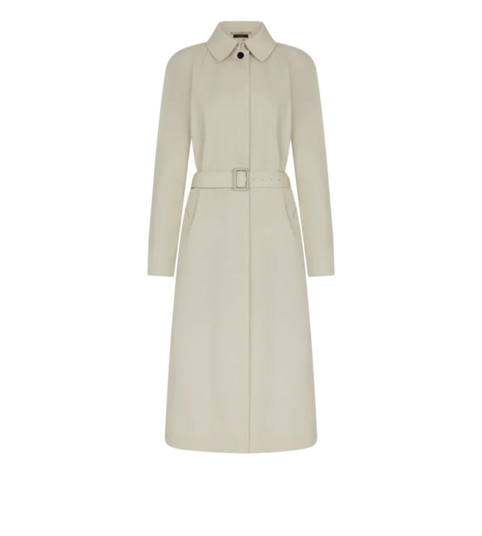Trenchcoat aus Baumwoll-Seiden-Gabardine Trenchcoat aus Baumwoll-Seiden-Gabardine