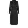 Trenchcoat mit Lederunterkragen Trenchcoat mit Lederunterkragen