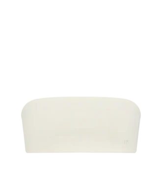 Trägerloses Bandeau-Oberteil mit tonalem, gesticktem TF-Logo