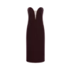 Trägerloses Cocktailkleid aus Samt Trägerloses Cocktailkleid aus Samt