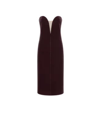 Trägerloses Cocktailkleid aus Samt
