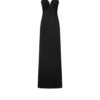Trägerloses, drapiertes Abendkleid