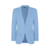 Unregelmäßige Jacke aus peachiertem Satin Unregelmäßige Jacke aus peachiertem Satin
