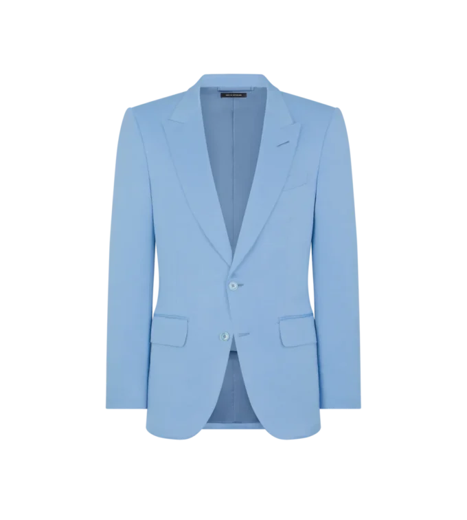 Unregelmäßige Jacke aus peachiertem Satin Unregelmäßige Jacke aus peachiertem Satin