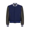 Varsity-Bomberjacke mit Lederärmeln