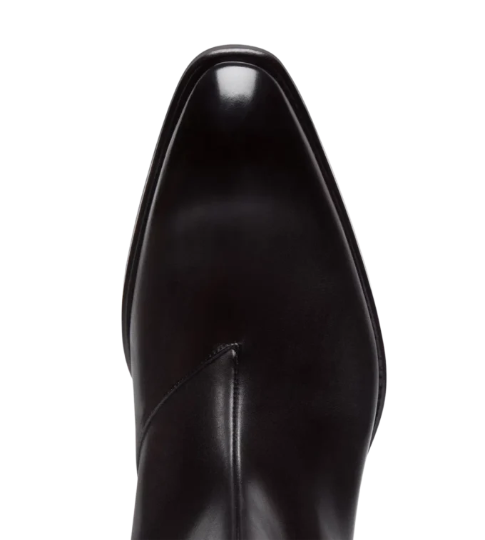 Vincent-Stiefel aus poliertem Leder Vincent-Stiefel aus poliertem Leder