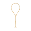 Vintage Gold Messing Grace Lariat Halskette