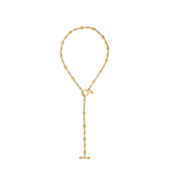Vintage Gold Messing Grace Lariat Halskette