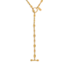 Vintage Gold Messing Grace Lariat Halskette