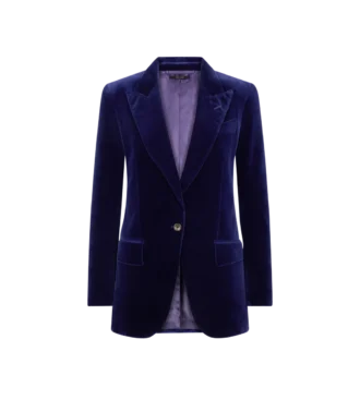 Wallis Einreihige Jacke mit Spitzkragen