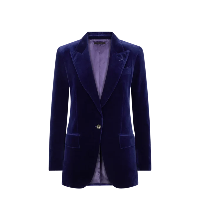 Wallis Einreihige Jacke mit Spitzkragen Wallis Einreihige Jacke mit Spitzkragen