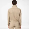 Washed Sand Icon Denim Jacke