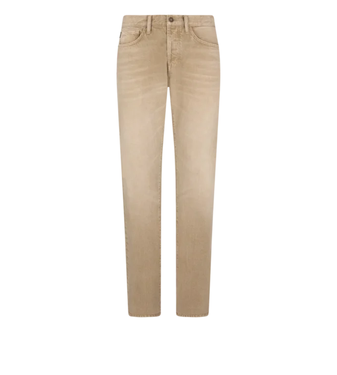 Washed Sand Straight Fit Denim Washed Sand Straight Fit Denim