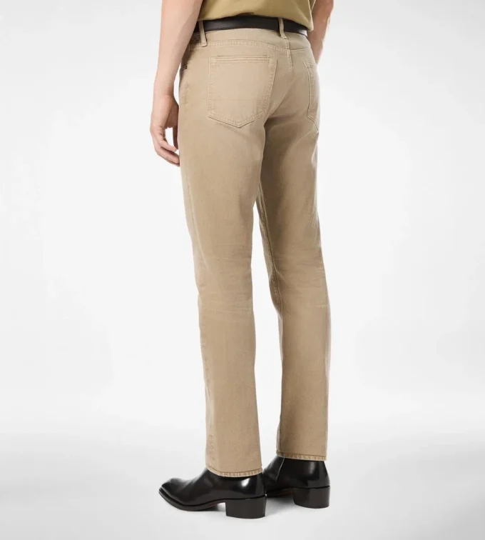 Washed Sand Straight Fit Denim Washed Sand Straight Fit Denim