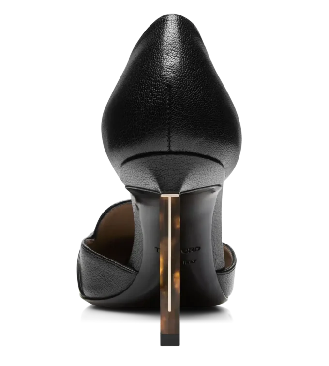 Weiche Eva D’Orsay Pumps aus genarbtem Leder Weiche Eva D’Orsay Pumps aus genarbtem Leder