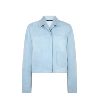 Weiche Overshirt-Jacke aus Lammwildleder