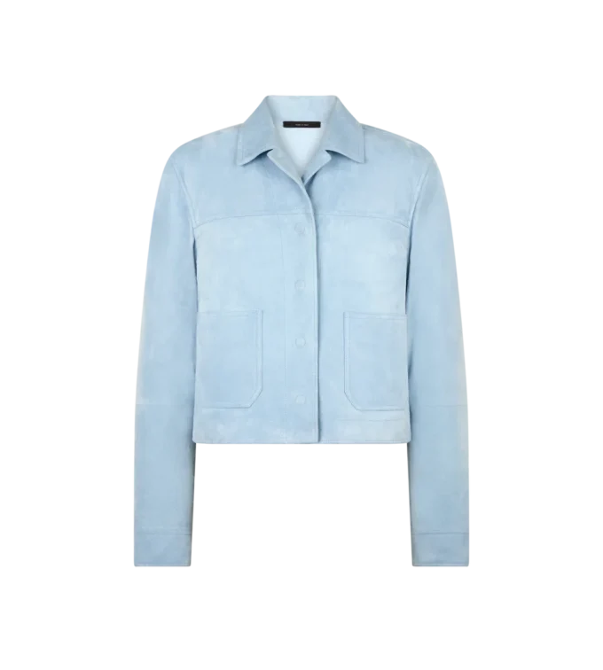 Weiche Overshirt-Jacke aus Lammwildleder Weiche Overshirt-Jacke aus Lammwildleder