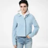 Weiche Overshirt-Jacke aus Lammwildleder Weiche Overshirt-Jacke aus Lammwildleder