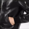 Weicher Blouson aus Nappa-Plonge mit Kragen