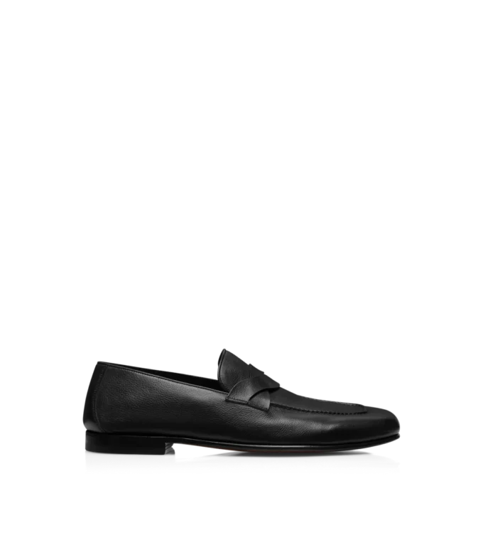 Weicher, geschmeidiger Leder-Loafer mit gedrehtem Band von Gigi Weicher, geschmeidiger Leder-Loafer mit gedrehtem Band von Gigi