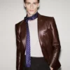 Weicher Nappa-Plongé-Blazer