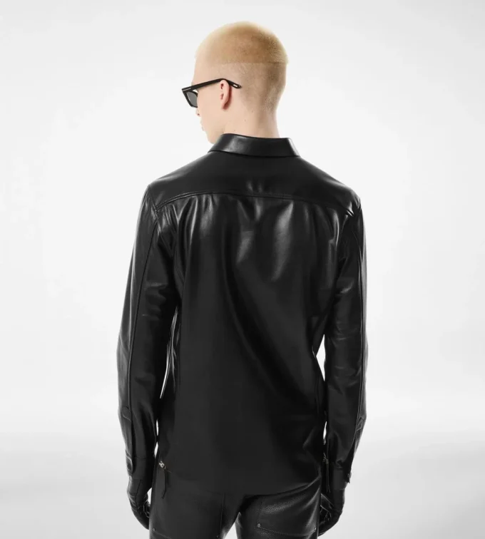 Weiches Nappa-Plonge-Hemd