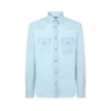 Westernhemd aus Denim-Chambray