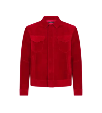Westernjacke aus Kaschmir-Wildleder