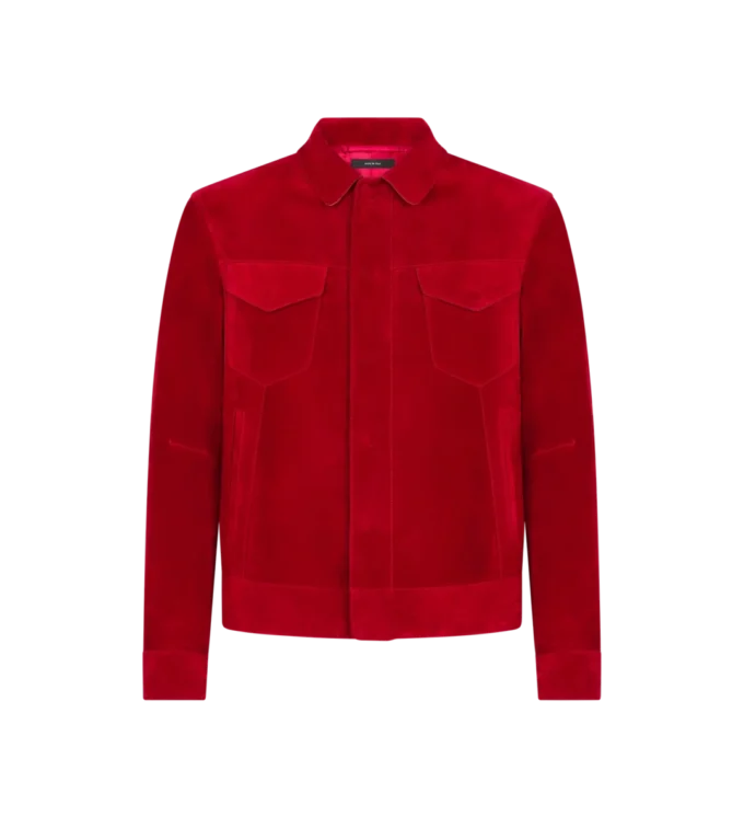 Westernjacke aus Kaschmir-Wildleder Westernjacke aus Kaschmir-Wildleder