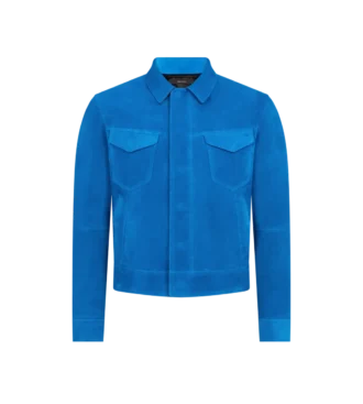 Westernjacke aus Kaschmir-Wildleder