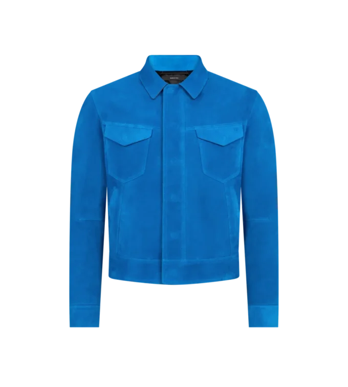 Westernjacke aus Kaschmir-Wildleder Westernjacke aus Kaschmir-Wildleder