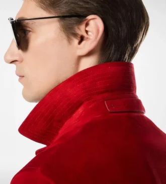 Westernjacke aus Kaschmir-Wildleder