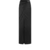 Wickel-Maxirock mit Ledergürtel