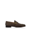 Wildleder-Loafer Gigi mit gedrehter Bandschnalle Wildleder-Loafer Gigi mit gedrehter Bandschnalle