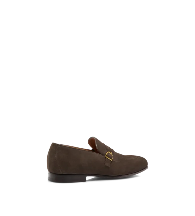 Wildleder-Loafer Gigi mit gedrehter Bandschnalle Wildleder-Loafer Gigi mit gedrehter Bandschnalle