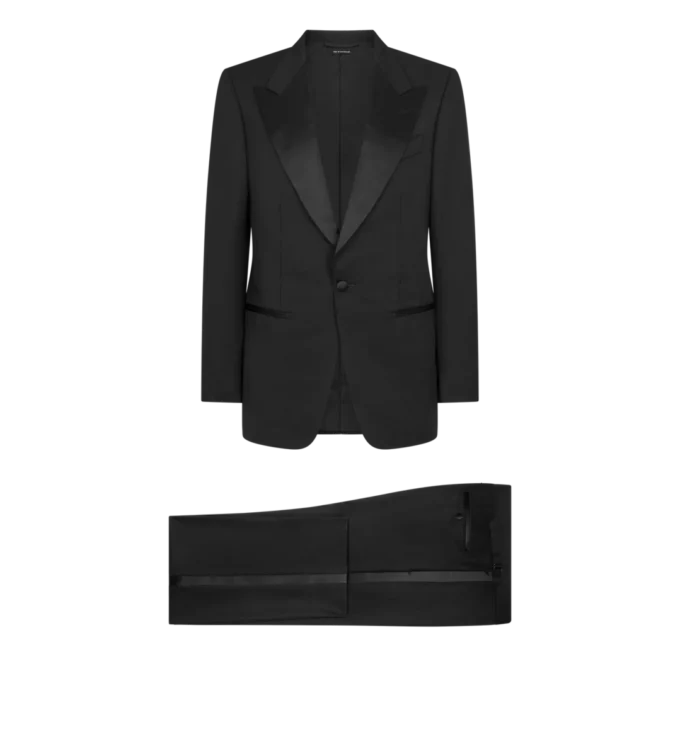 Windsor-Smoking aus Wolle und Mohair