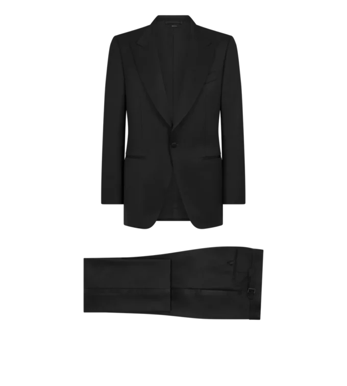 Windsor-Smoking aus Wolle und Mohair