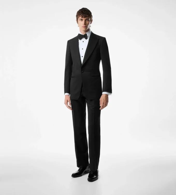 Windsor-Smoking aus Wolle und Mohair