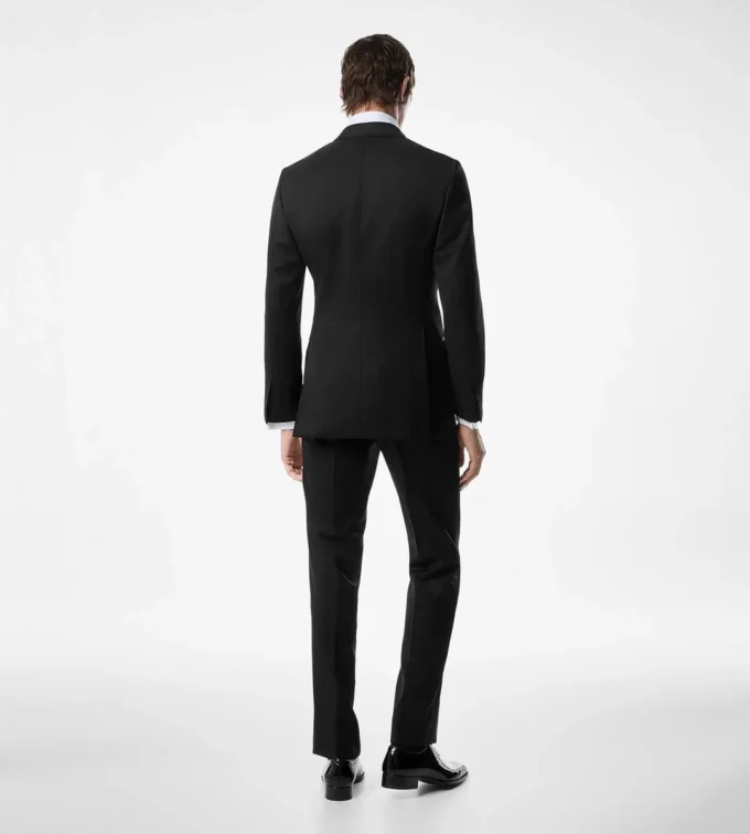 Windsor-Smoking aus Wolle und Mohair
