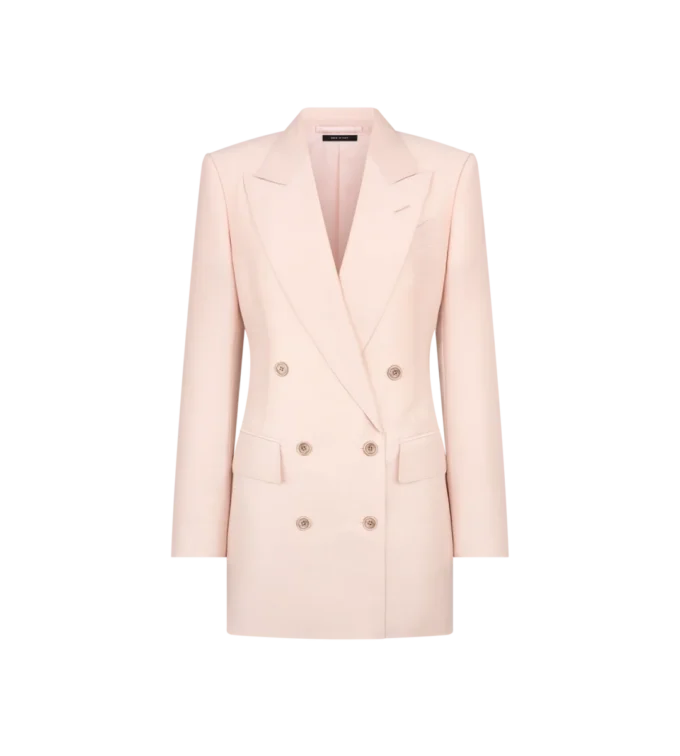 Zweireihige Jacke mit Spitzkragen Zweireihige Jacke mit Spitzkragen