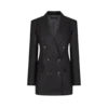 Zweireihige Kaschmirjacke mit Spitzkragen Zweireihige Kaschmirjacke mit Spitzkragen